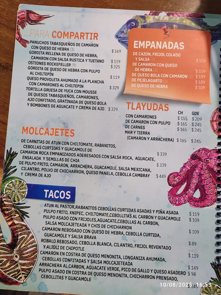 La Chela Marisquería Menu - Image 3